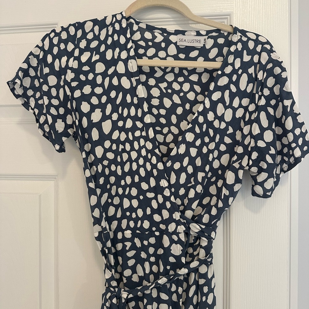 Sea Lustre wrap dress, S/M